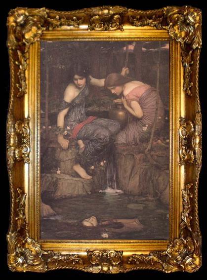 framed  John William Waterhouse Nymphs finding the Head of Orpheus (mk41), ta009-2